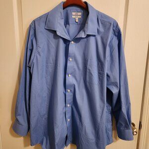 Croft and Barrow Long Sleeve Button Down Shirt XXL Blue